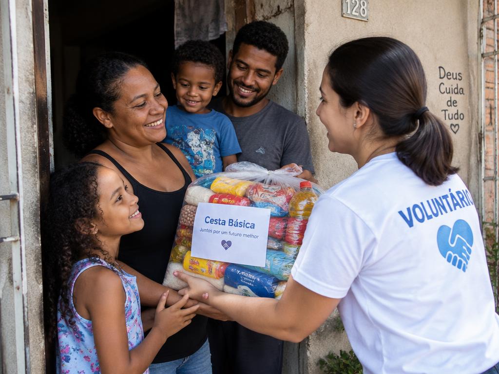 Entrega de cesta básica